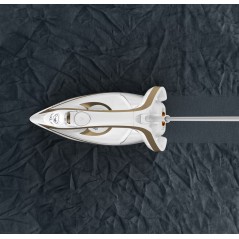 Tefal Puregliss FV8042E0 Steam Iron 2900W - Effortless Gliding in Gold & White for Perfect Results!